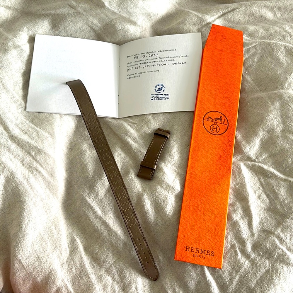 Brand new Hermes double tour watch band